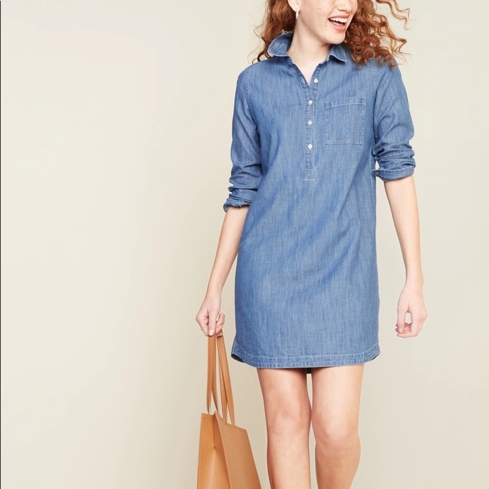 Old Navy Blue Denim Dress